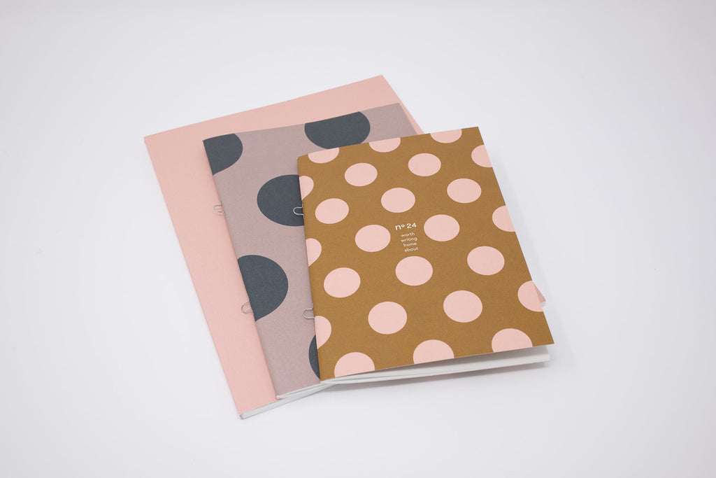 no24 notebooks // dotted set of 3