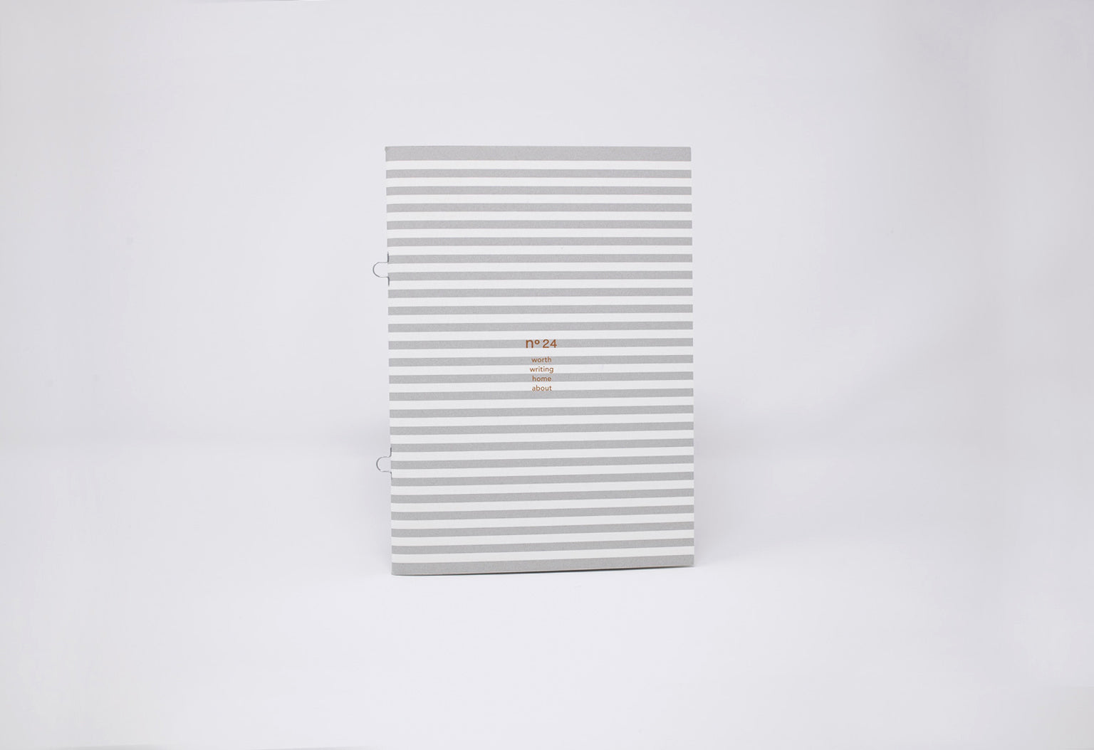 no24 box // Two striped notebooks