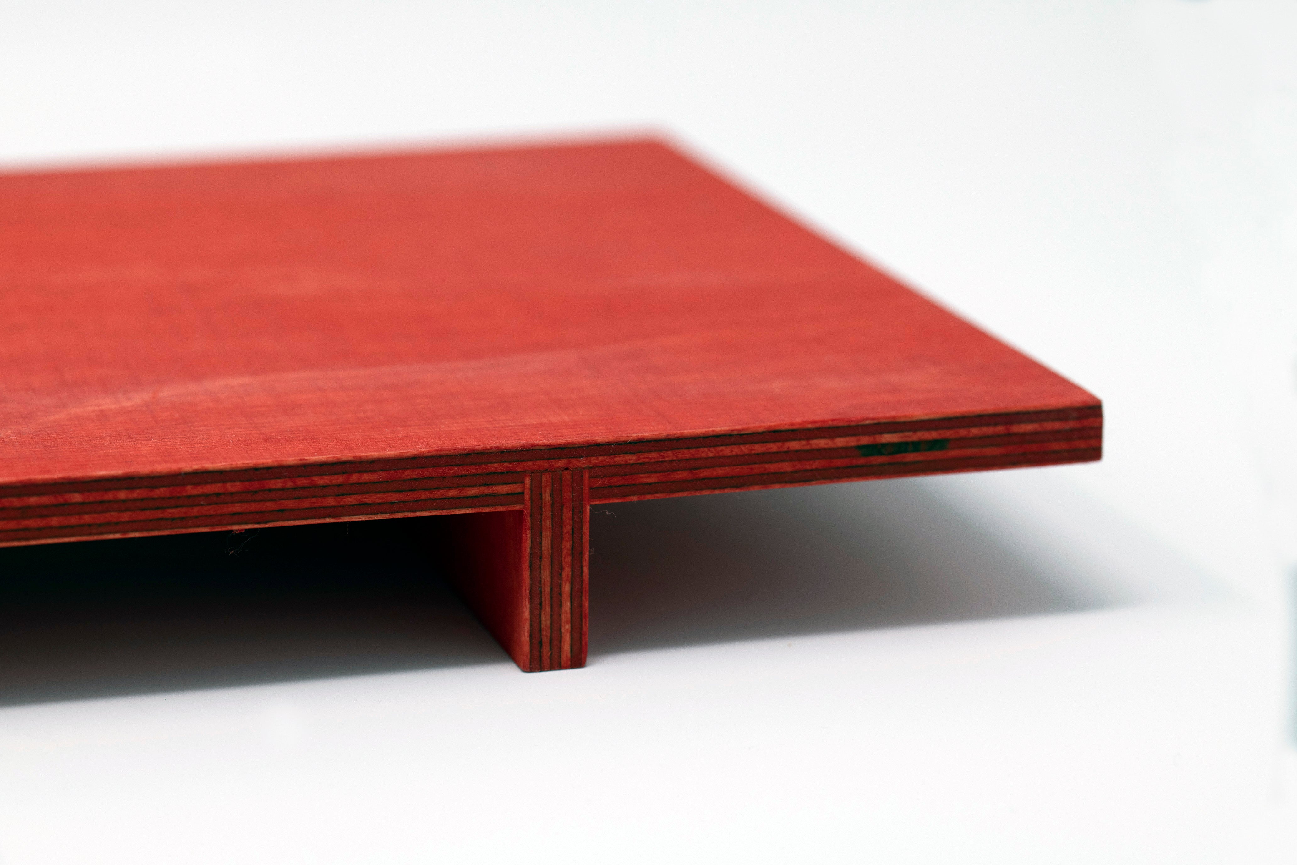 no24 tray // red