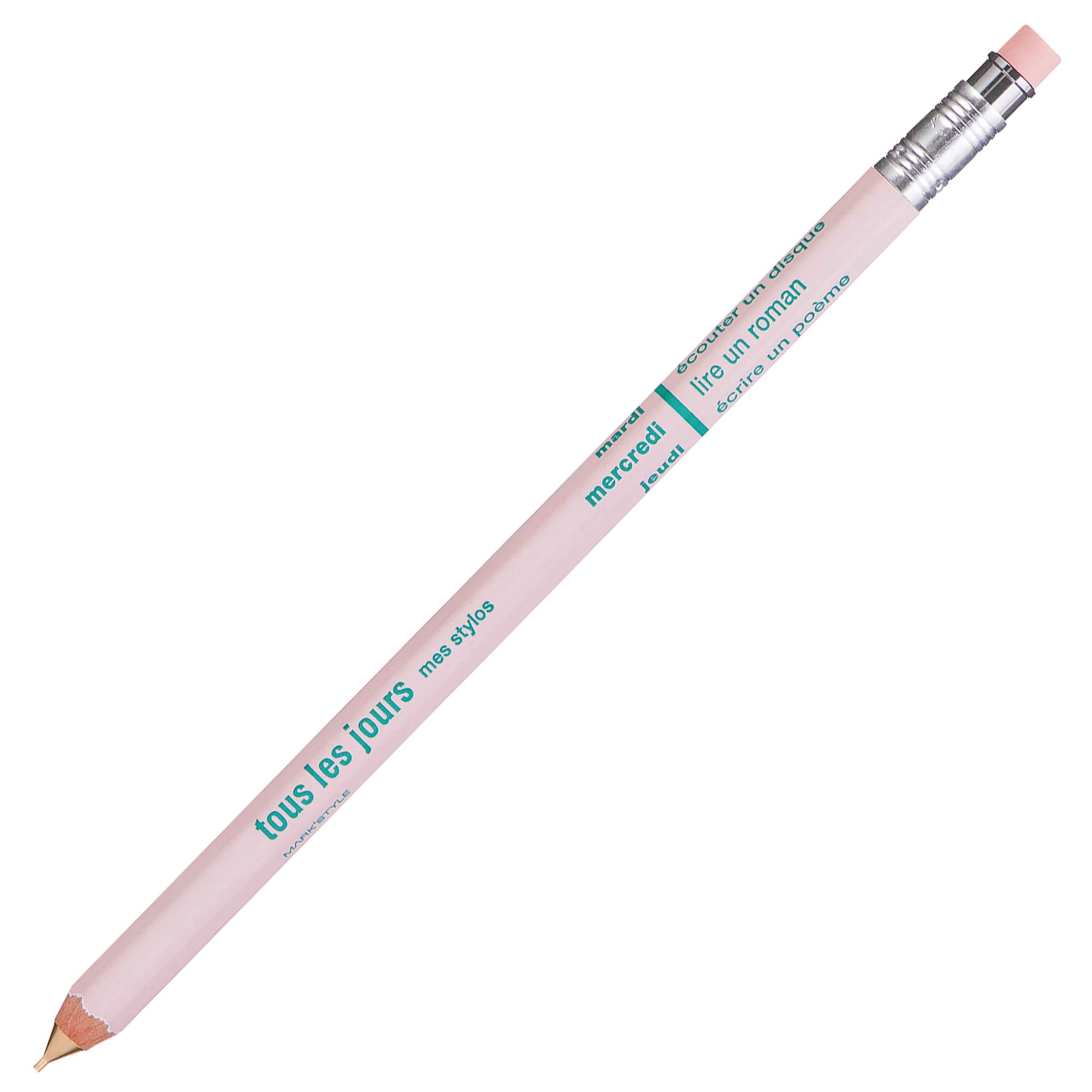 DAY Mechanical Pencil with Eraser / Light Pink