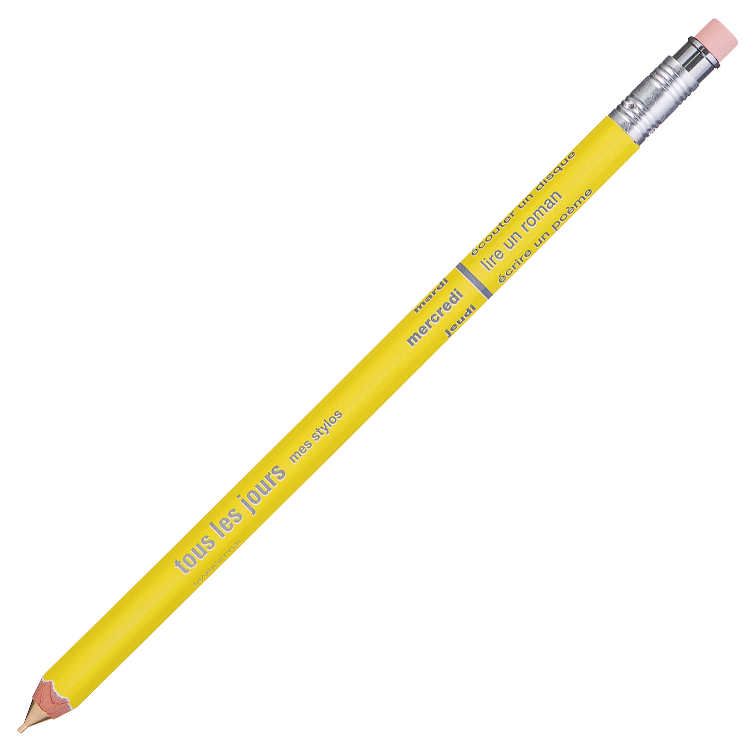 DAY Mechanical Pencil with Eraser / Yellow