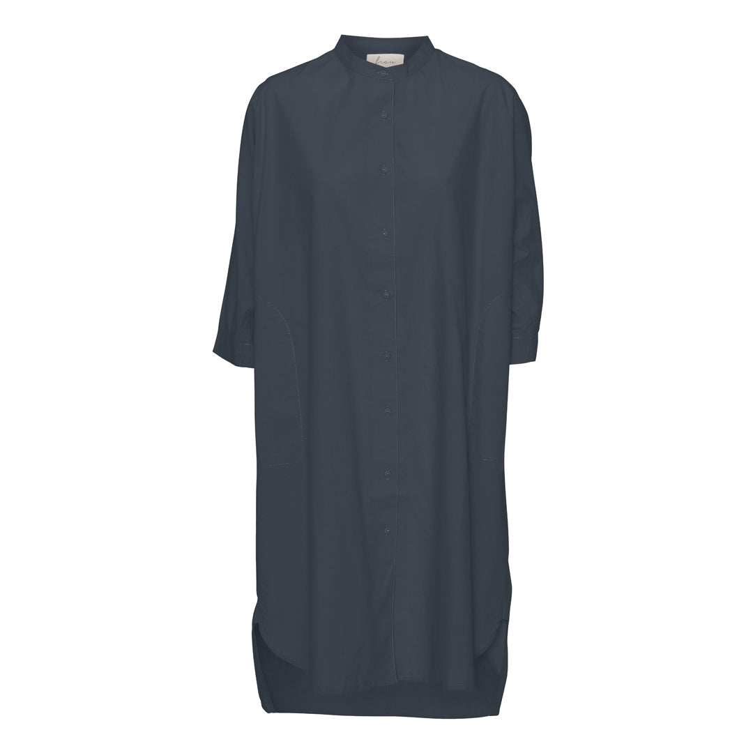FRAU // Seoul Shirt Dress Long // Ink Blue
