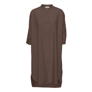 FRAU // Seoul Shirt Dress Long // Coffee Brown
