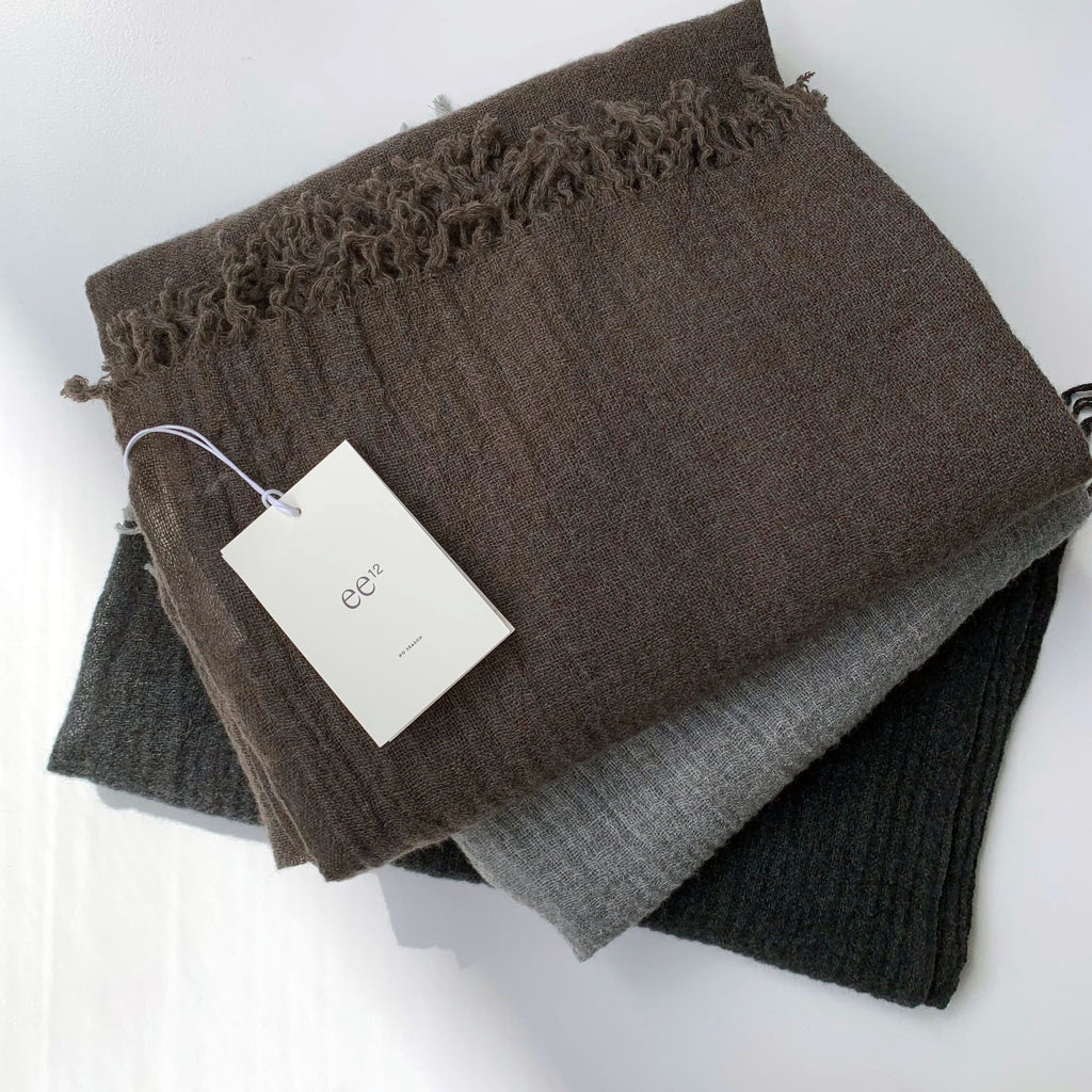 ee12 // Cashmere Scarf // Chocolate