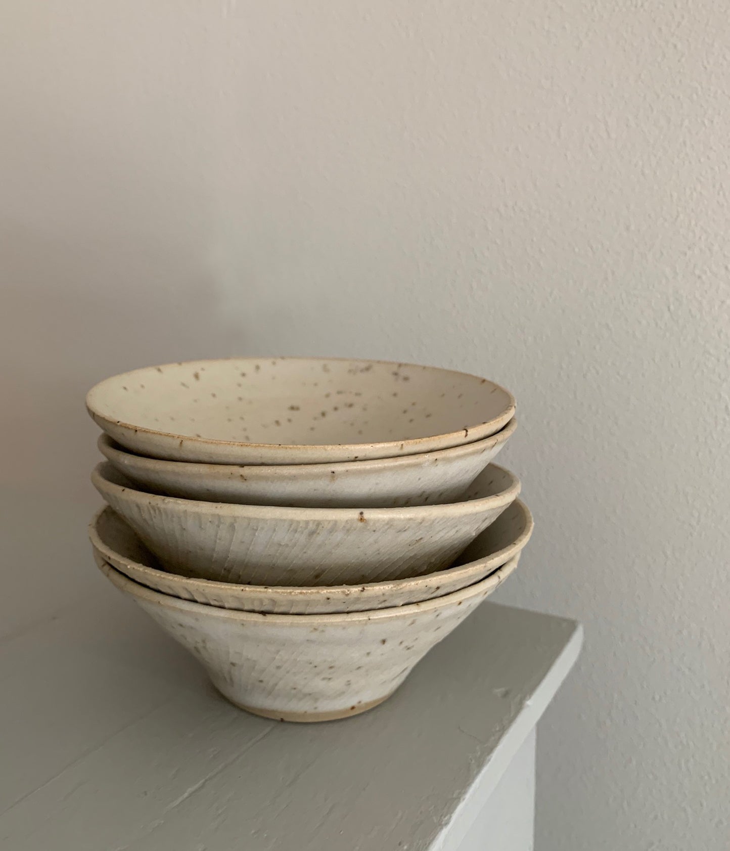 Blacksmith Ceramics // Cone Bowl // White