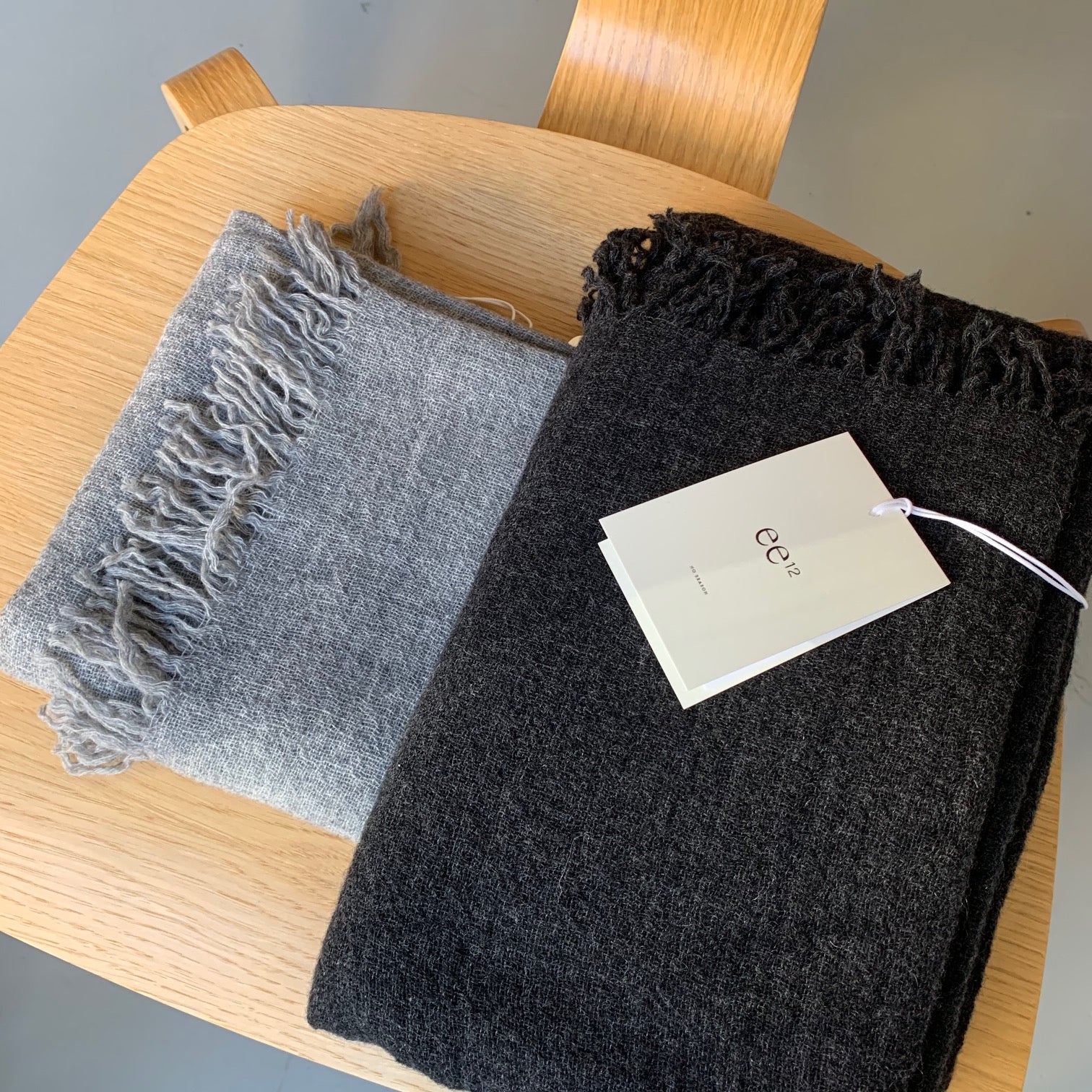 ee12 // Cashmere Scarf // Charcoal