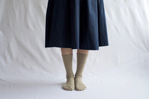 Nishiguchi // Praha Cashmere Wool Socks // Beige