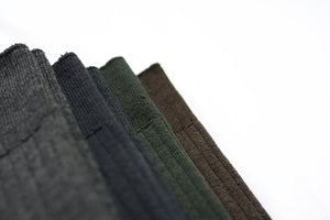 Nishiguchi // Praha Merino Wool High Socks // Charcoal