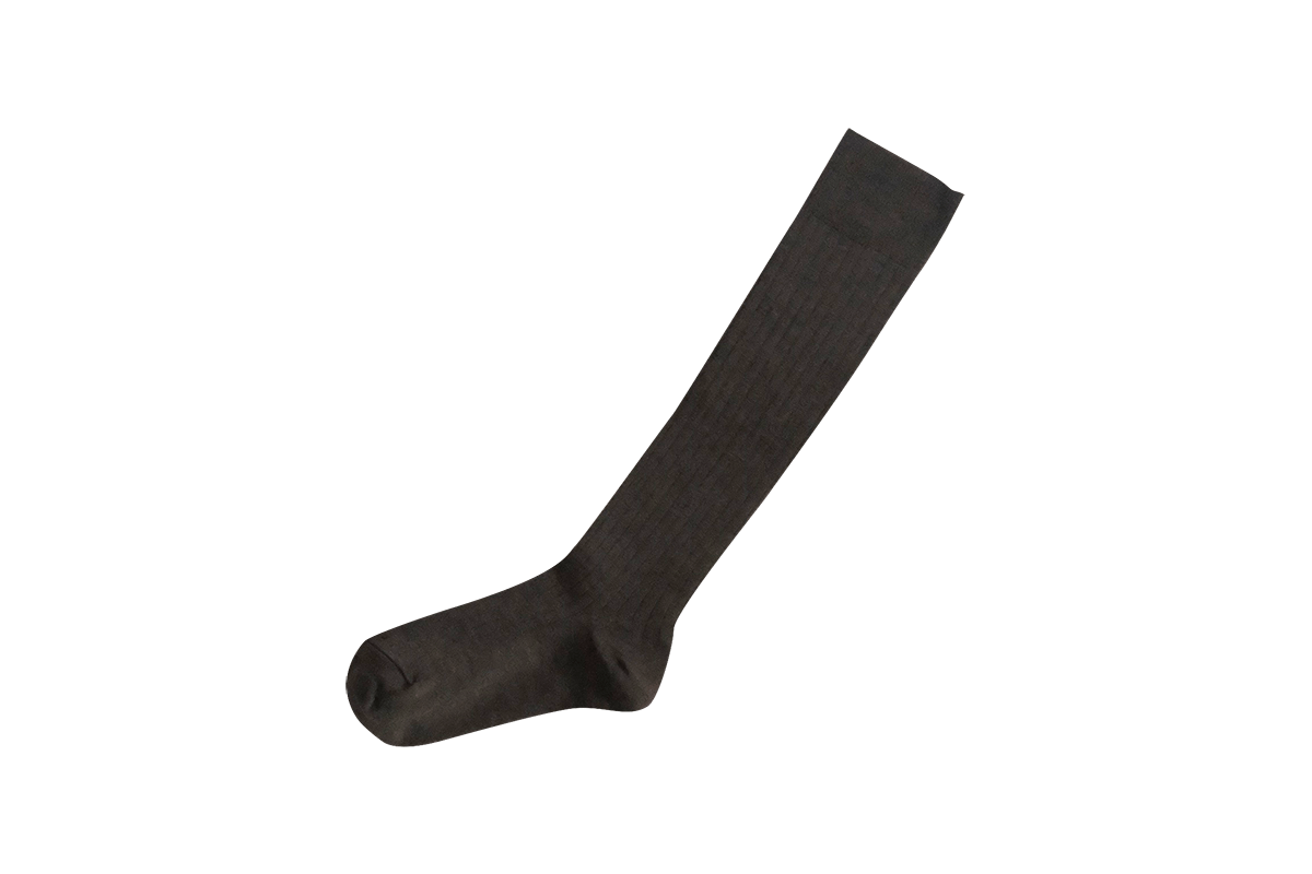 Nishiguchi // Praha Merino Wool High Socks // Chocolate