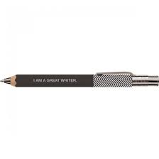 Zig Zag Wooden Pen // Black